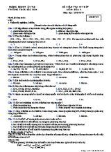 4 Đề kiểm tra 45 phút môn Hóa học Lớp 9 - Năm học 2018-2019 - Trường THCS Bắc Sơn (Có đáp án)